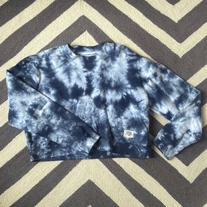 SoulCycle Blue Tie Dye Sweatshirt